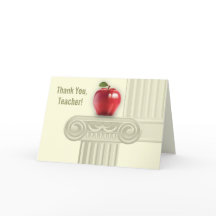 Gracias Profesor. Tarjeta de felicitación del pers