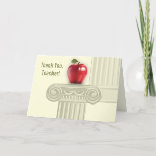Agradecimiento Gracias Profesor. Tarjeta de felicitación del pers