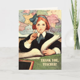 Agradecimiento Gracias, Profesor. Tarjeta Personalizado de arte d