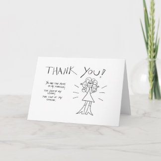 Agradecimiento ¡Gracias! Tarjeta de Crazyhair - coloréela usted