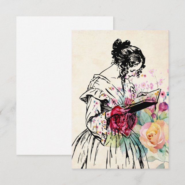 Agradecimiento Gracias tarjeta de estilo vintage (Anverso / Reverso)