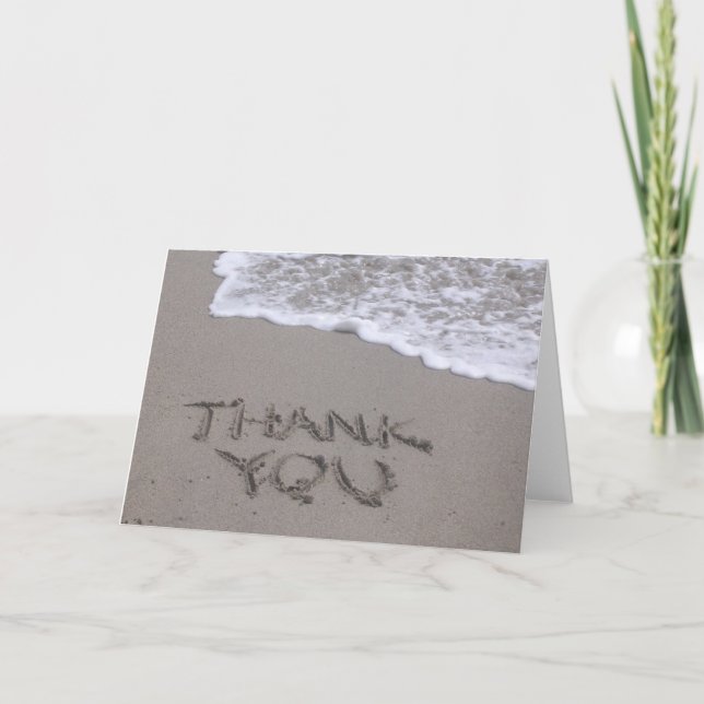 Agradecimiento Gracias tarjeta de felicitación (Anverso)