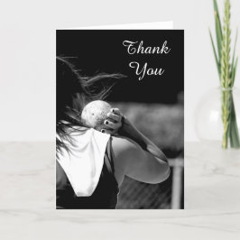 Agradecimiento Gracias tarjeta de felicitación de Shotput del
