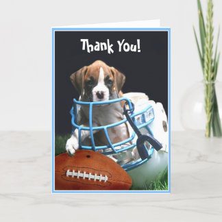 Agradecimiento Gracias tarjeta de felicitación del perrito del