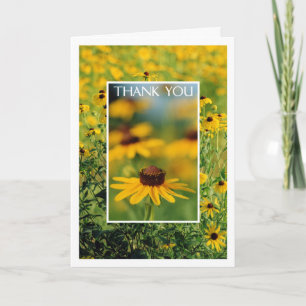 Agradecimiento Gracias - tarjeta de felicitación Negro-Observada