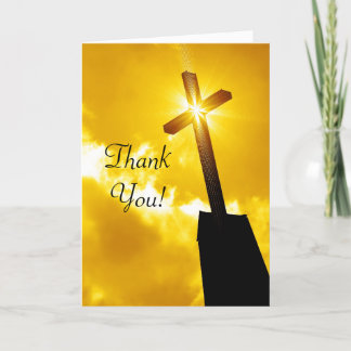 Agradecimiento Gracias tarjeta de felicitación religiosa