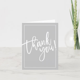 Agradecimiento GRACIAS TARJETA DE FOTOGRAFÍA negrita con letras f