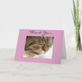 Agradecimiento Gracias tarjeta de gato