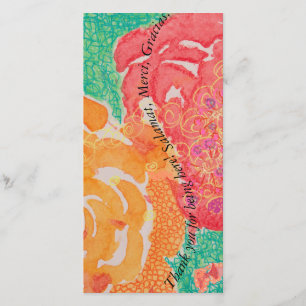 Agradecimiento Gracias, tarjeta de la foto