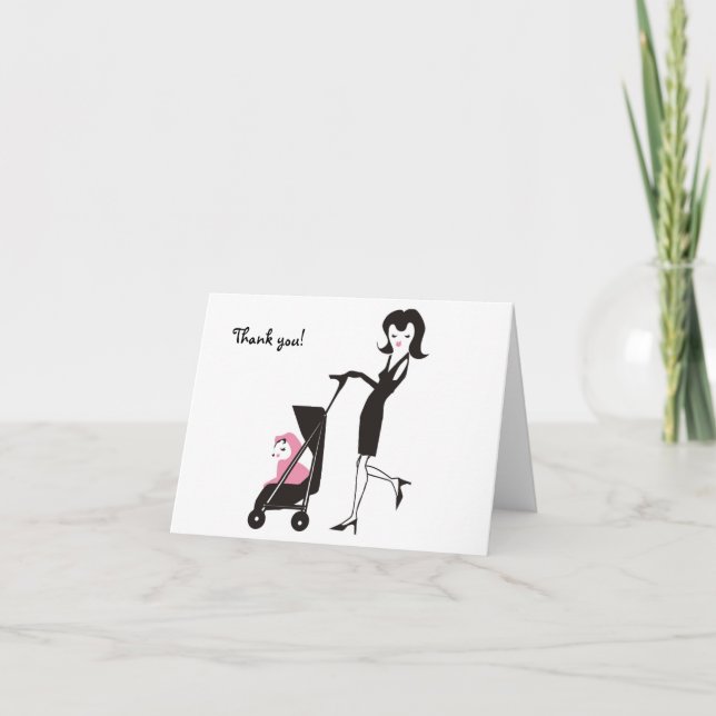 Agradecimiento Gracias! Tarjeta de mamá caliente (Anverso)