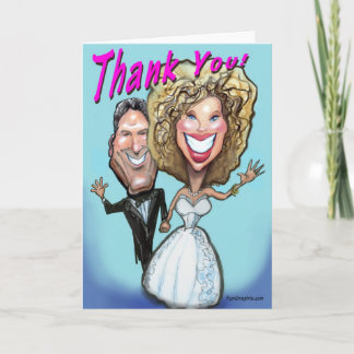Agradecimiento Gracias tarjeta de novia