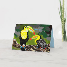 Agradecimiento Gracias Tarjeta De Saludo : Aves Del Paraíso