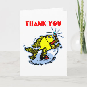 Agradecimiento GRACIAS TARJETA graciosa de personalizado de peces