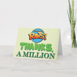 Agradecimiento Gracias, Un Millón - Tarjeta De Gracias