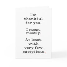 Graciosa tarjeta de Acción de Gracias