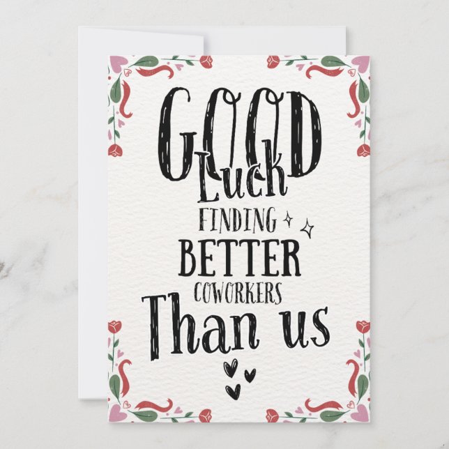 Agradecimiento Graciosa tarjeta de salida para hombres mujeres, c (Anverso)