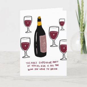 Agradecimiento Graciosa tarjeta del día de la madre   Todo el vin