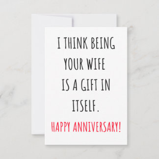 Agradecimiento Graciosos regalos de aniversario y tarjeta para es