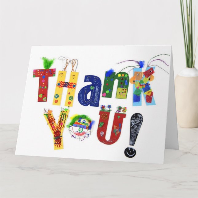 Agradecimiento Gran tarjeta de felicitación (Anverso)