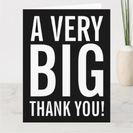 Agradecimiento Gran tarjeta de felicitación