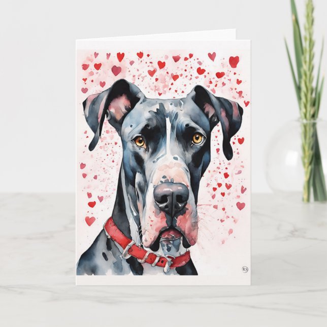 Agradecimiento Gran tarjeta de saludo de danés (Anverso)