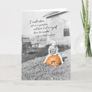 Agradecimiento GRAN Tarjeta de saludo de PUMPKIN