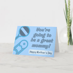 Agradecimiento Gran tarjeta del día de la futura mamá