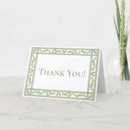 Agradecimiento Green Floral Botanic Garden Follada Tarjeta de agr