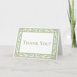 Agradecimiento Green Floral Botanic Garden Follada Tarjeta de agr
