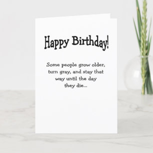Agradecimiento Gris hasta la tarjeta de felicitación de cumpleaño