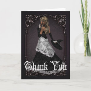 Agradecimiento Halloween Witch 4 Gracias tarjeta de felicitación