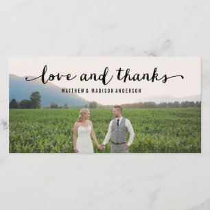 Agradecimiento Hand Lettered   Tarjeta fotográfica de agradecimie
