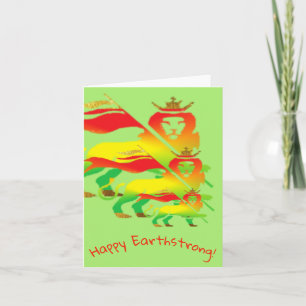 Agradecimiento HASTA! Tarjeta de cumpleaños Happy Earthstrong