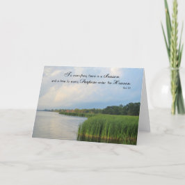 Agradecimiento Hay una temporada - Tarjeta de escritura