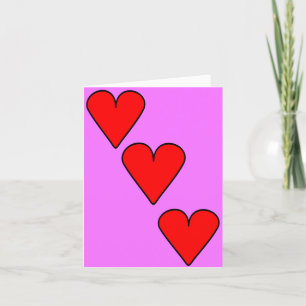 Agradecimiento Heart Steps tarjeta de San Valentín