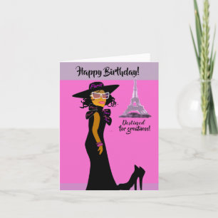 Agradecimiento Hermosa tarjeta de cumpleaños de un primo afroamer