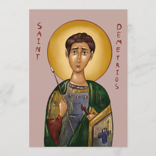 Agradecimiento Icono de la tarjeta de papel de San Demetrio