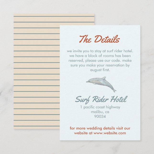 Agradecimiento Ilustración en acuarela de tarjeta de detalles (Anverso / Reverso)