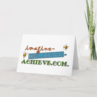 Agradecimiento imagine-believe-achieve.com tarjeta de felicitació