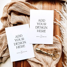 Agradecimiento Impresión de tarjeta de respuesta vertical de 3,5 