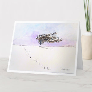 Agradecimiento 'Invierno '- Tarjeta de felicitación