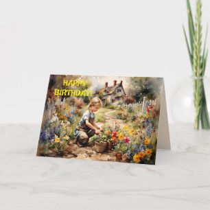 AGRADECIMIENTO JARDÍN DE LA TARJETA DE CUMPLEAÑOS DE WISHES