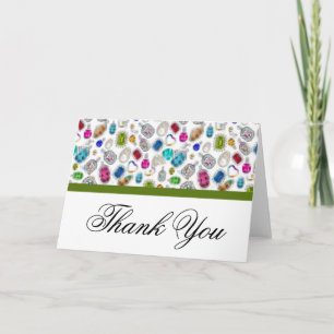 Agradecimiento Joyas/Joyas Gracias Tarjeta De Saludo