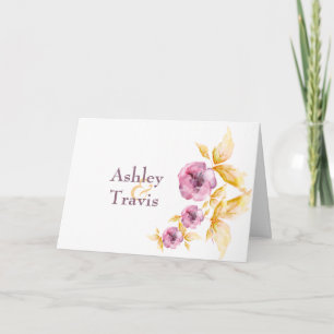 Agradecimiento La acuarela de Plumrose le agradece tarjeta de la