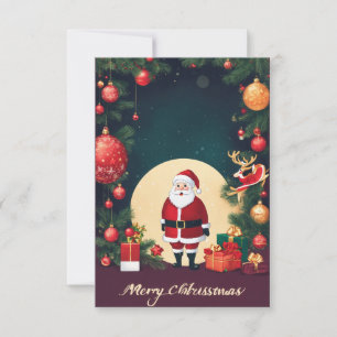 Agradecimiento La cabina de la tarjeta de Navidades