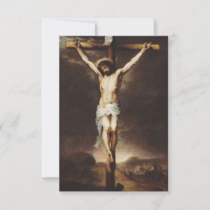 Agradecimiento La Crucifixión de Cristo Tarjeta Sagrada Luz del C