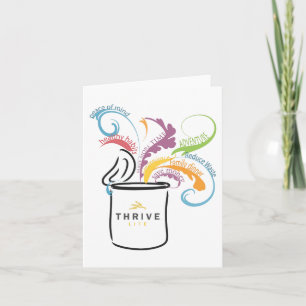 Agradecimiento La esencia de la tarjeta Thrive Gracias/Saludo