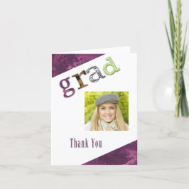 Agradecimiento La graduación le agradece tarjeta de la foto