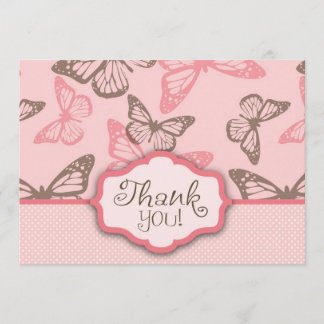 Agradecimiento La mariposa besa la tarjeta de TY