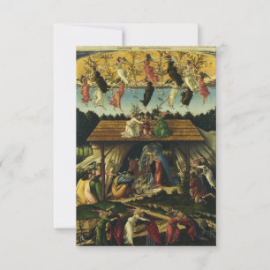 Agradecimiento La Natividad Mística de Sandro Botticelli Tarjeta